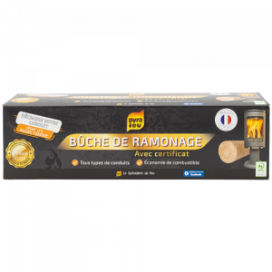 Bûche de ramonage<br/> avec certificat