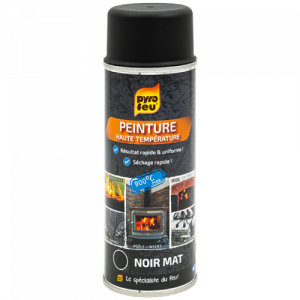 Peinture haute température noir mat